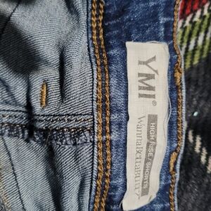 YMI Blue Jean Shorts with Contrast Stitching